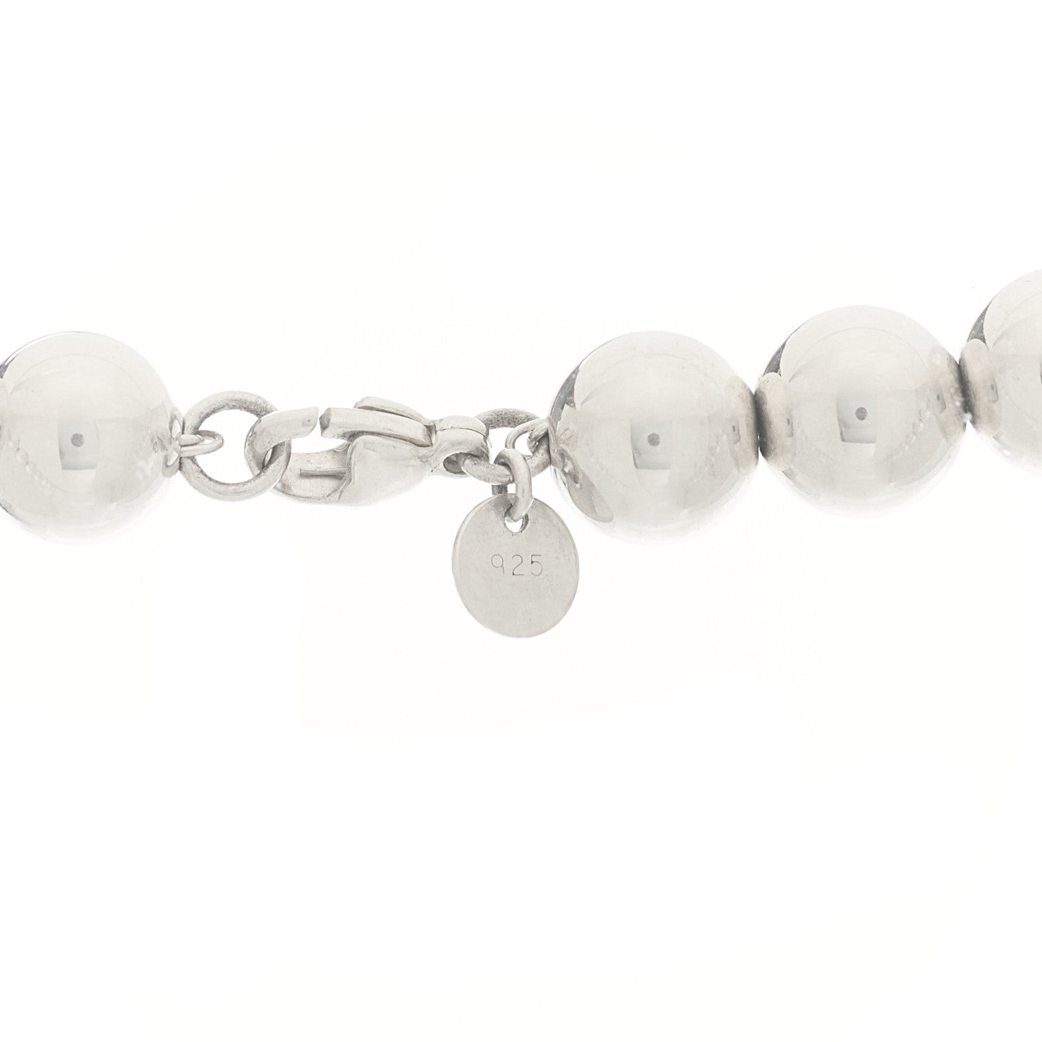 Tiffany Sterling Silver 10mm Hardwear Ball Necklace 4 of 6
