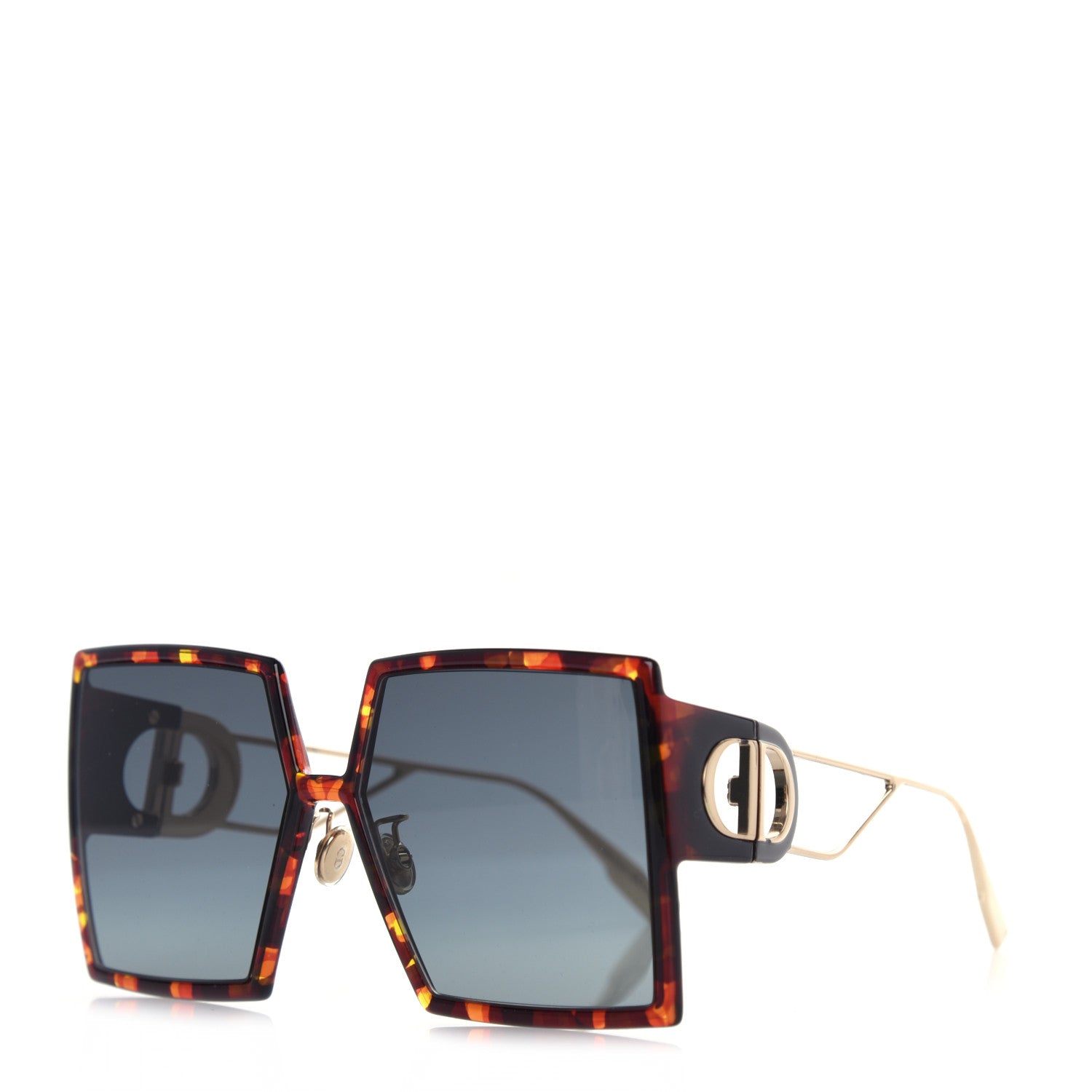 Christian Dior Square 30 Montaigne Sunglasses Tortoise 1 of 7