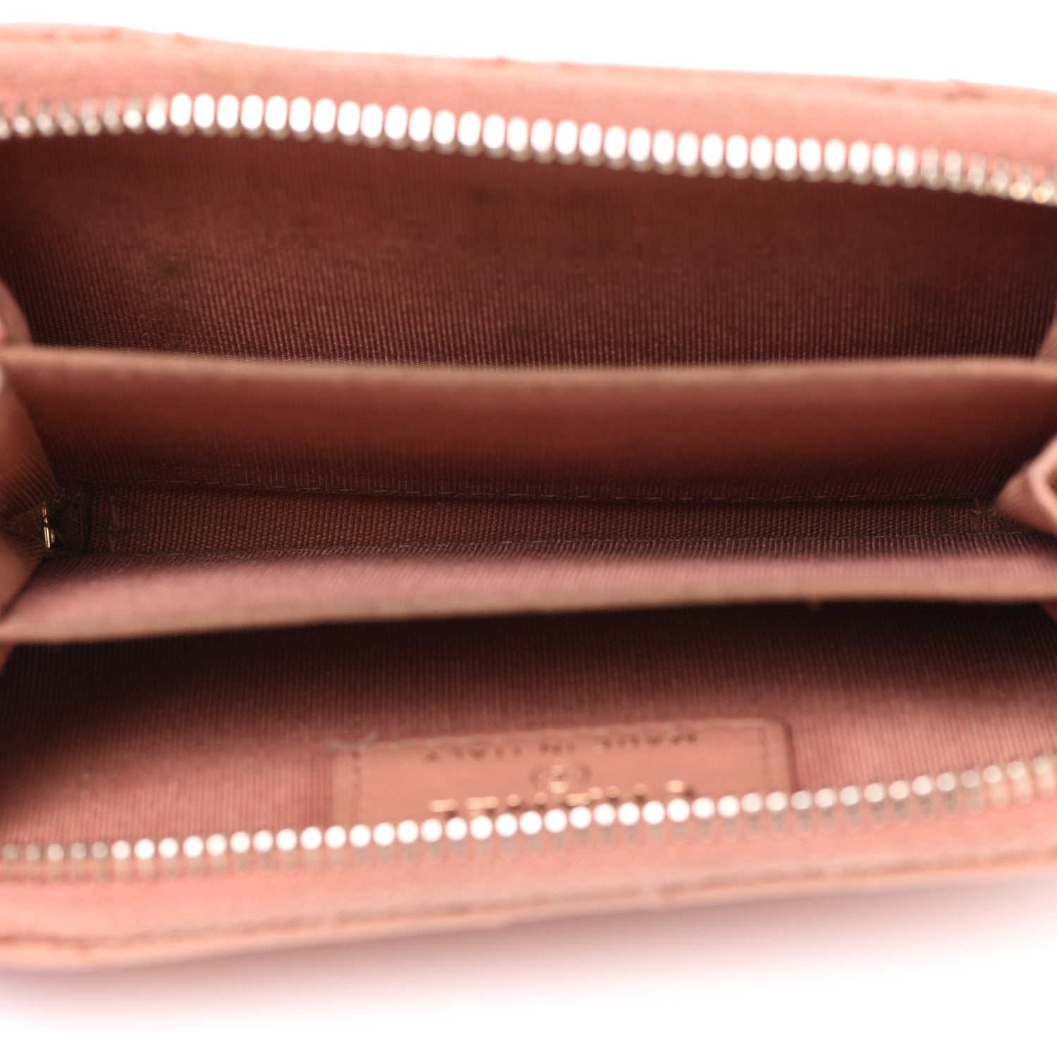 Chanel Lambskin Lucky Charms Zip Coin Purse Dark Beige 5 of 8