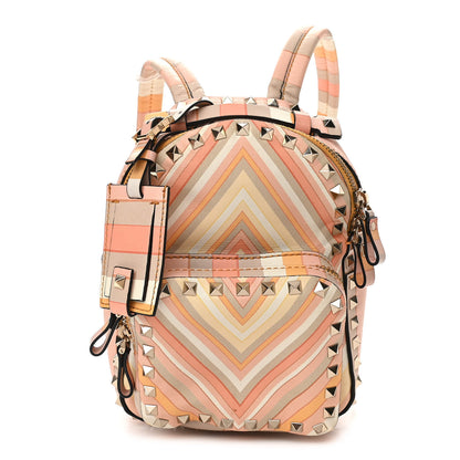 Valentino Garavani Vitello Native Couture 1975 Mini Rockstud Backpack Multicolor 1 of 9
