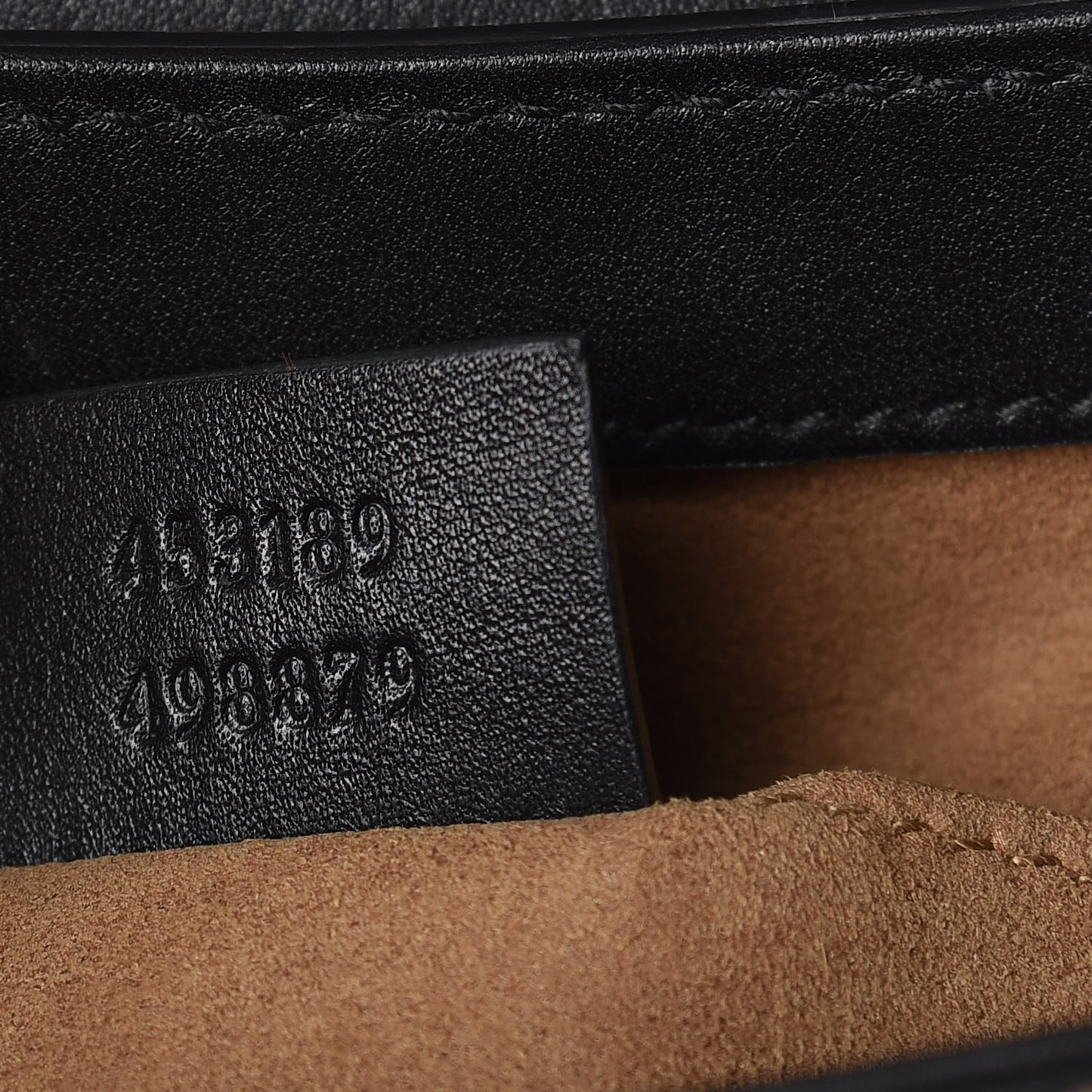 GG Supreme Monogram Web Medium Padlock Messenger Shoulder Bag Black
