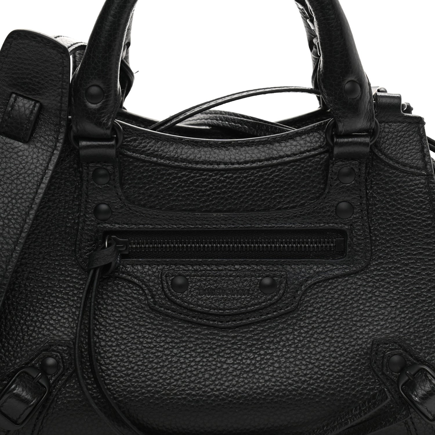 Balenciaga Grained Calfskin Neo Classic Black Hardware Mini City Black 15 of 20