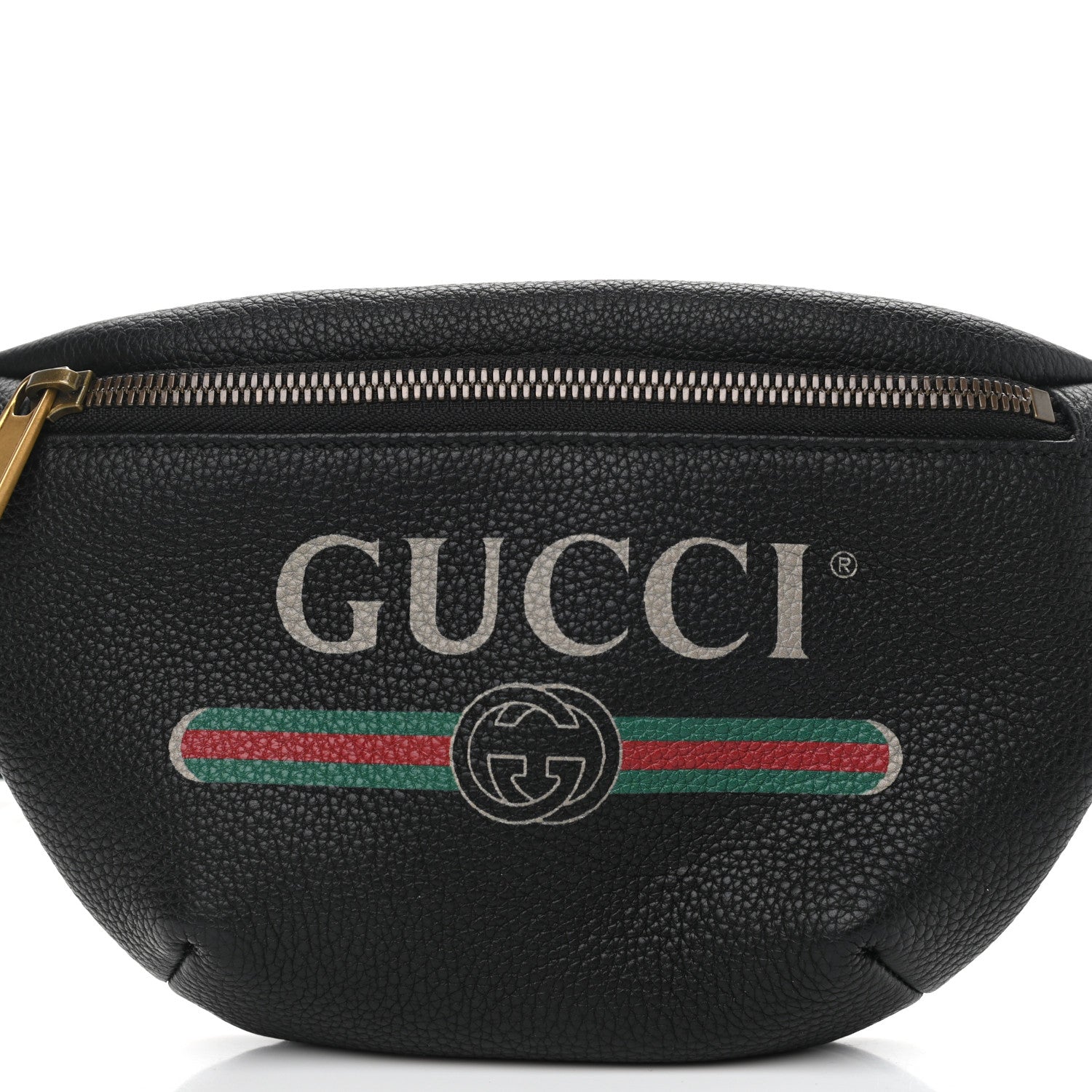 Gucci Grained Calfskin Small Logo Belt Bag Black 8 of 11