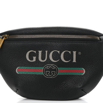 Gucci Grained Calfskin Small Logo Belt Bag Black 8 of 11