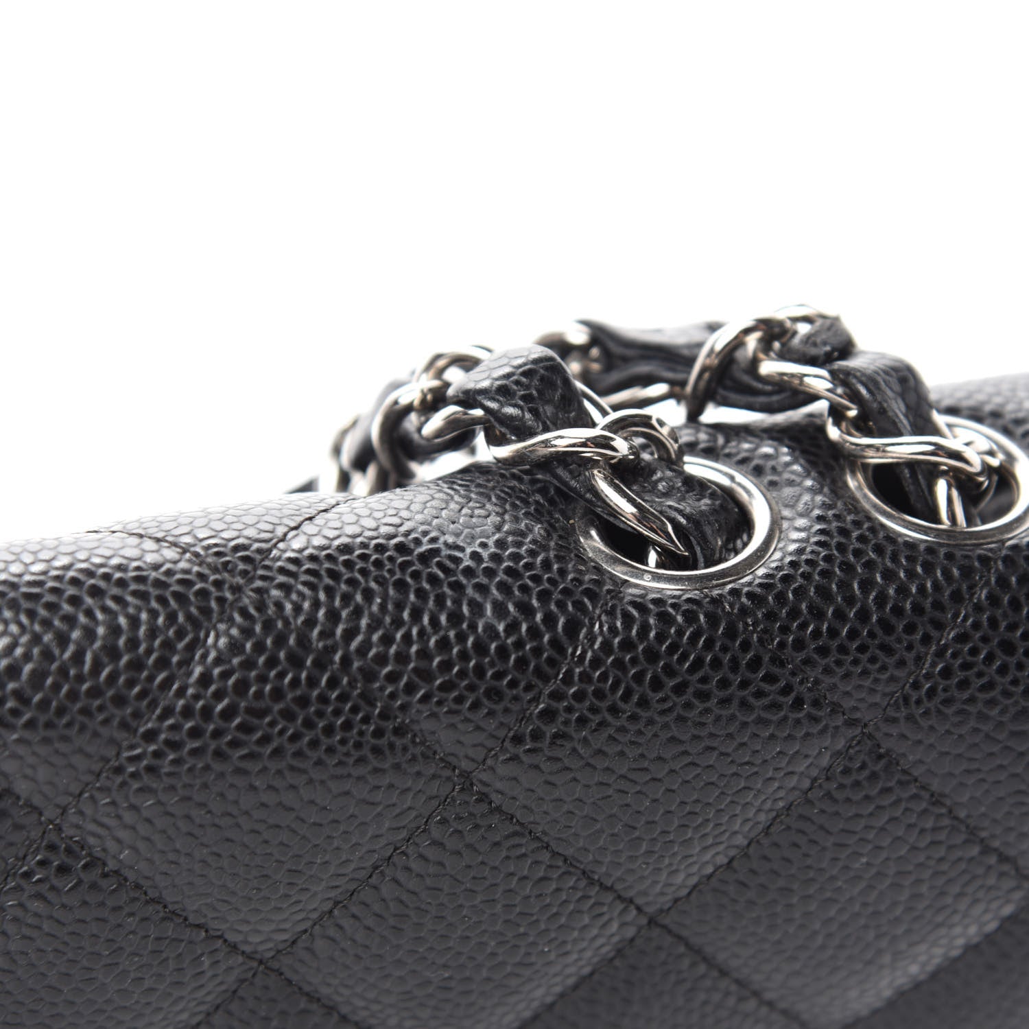 Chanel Caviar Quilted Jumbo Single Flap Black 10 of 17
