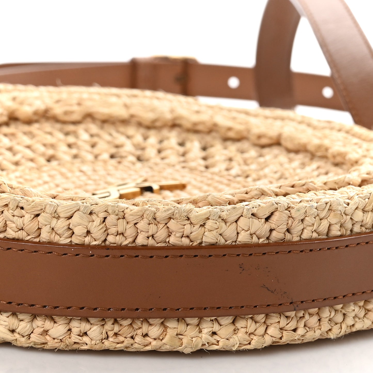 Raffia Sac Round Naturel