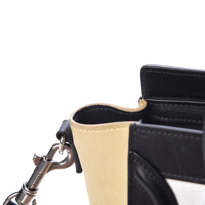 Celine Grained Baby Calfskin Nubuck Nano Tri-Color Luggage White 8 of 11