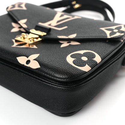 Louis Vuitton Empreinte Monogram Giant Pochette Metis Black Beige 8 of 8