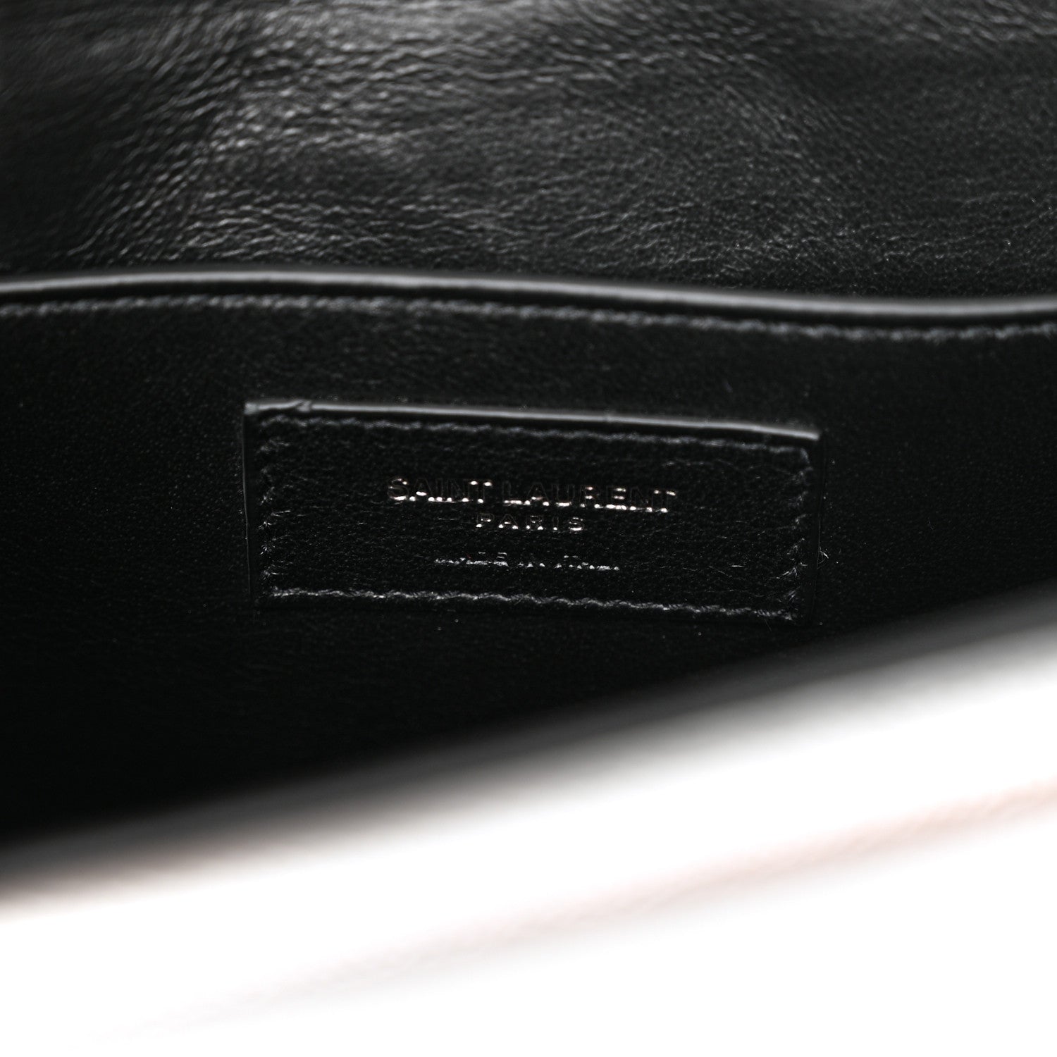 Saint Laurent Grain De Poudre Monogram Medium Sulpice Shoulder Bag Silver 6 of 15