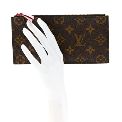 Louis Vuitton Monogram Felicie Chain Wallet Zippered Insert Fuchsia 2 of 6