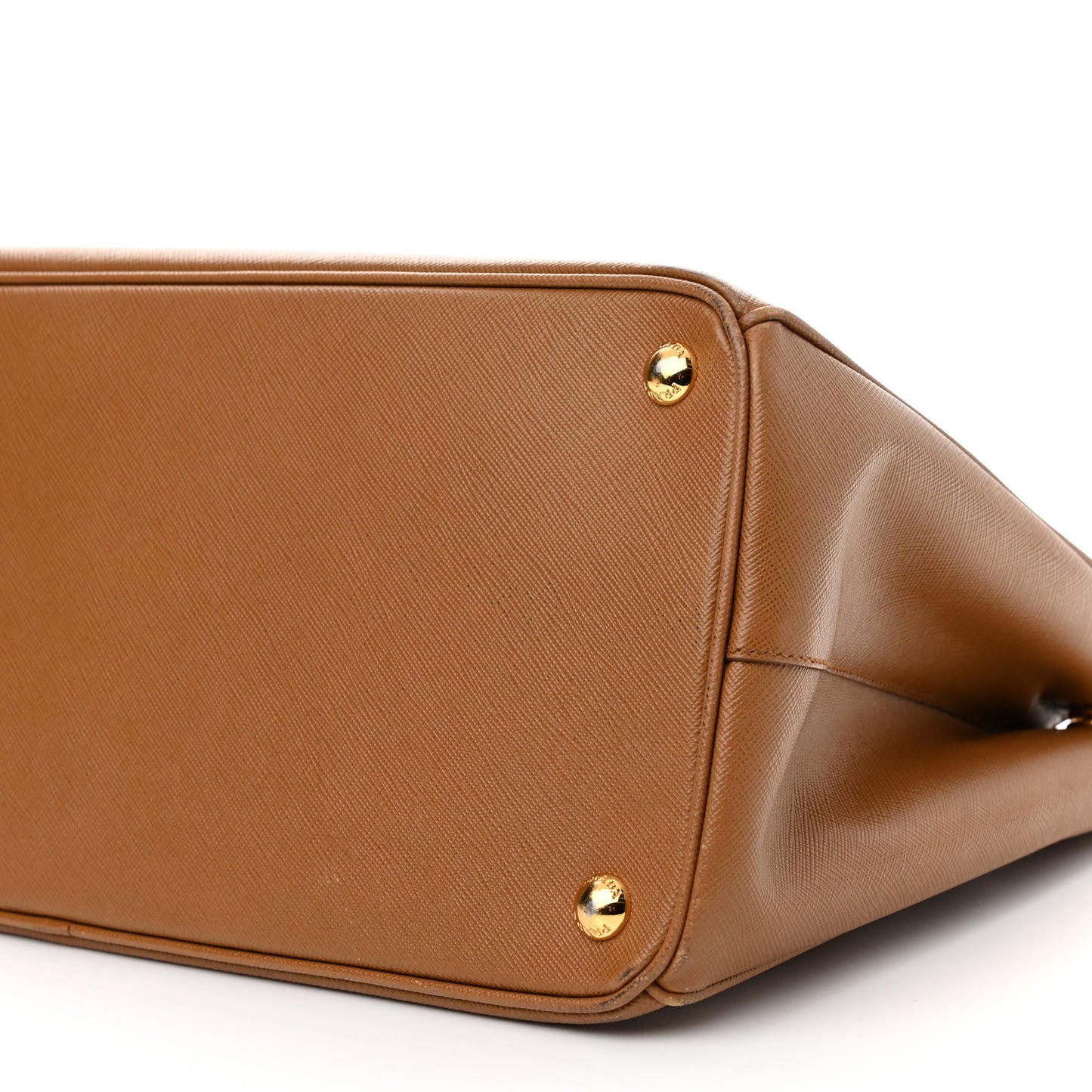 Saffiano Lux Medium Tote Caramel