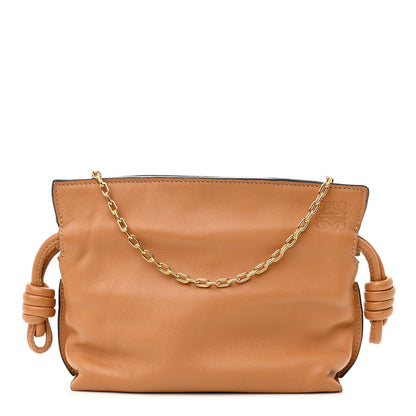 Loewe Calfskin Nano Flamenco Knot Clutch Warm Desert 1 of 9