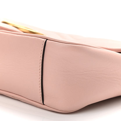 Gucci Calfskin Matelasse Small GG Marmont Shoulder Bag Perfect Pink 10 of 10