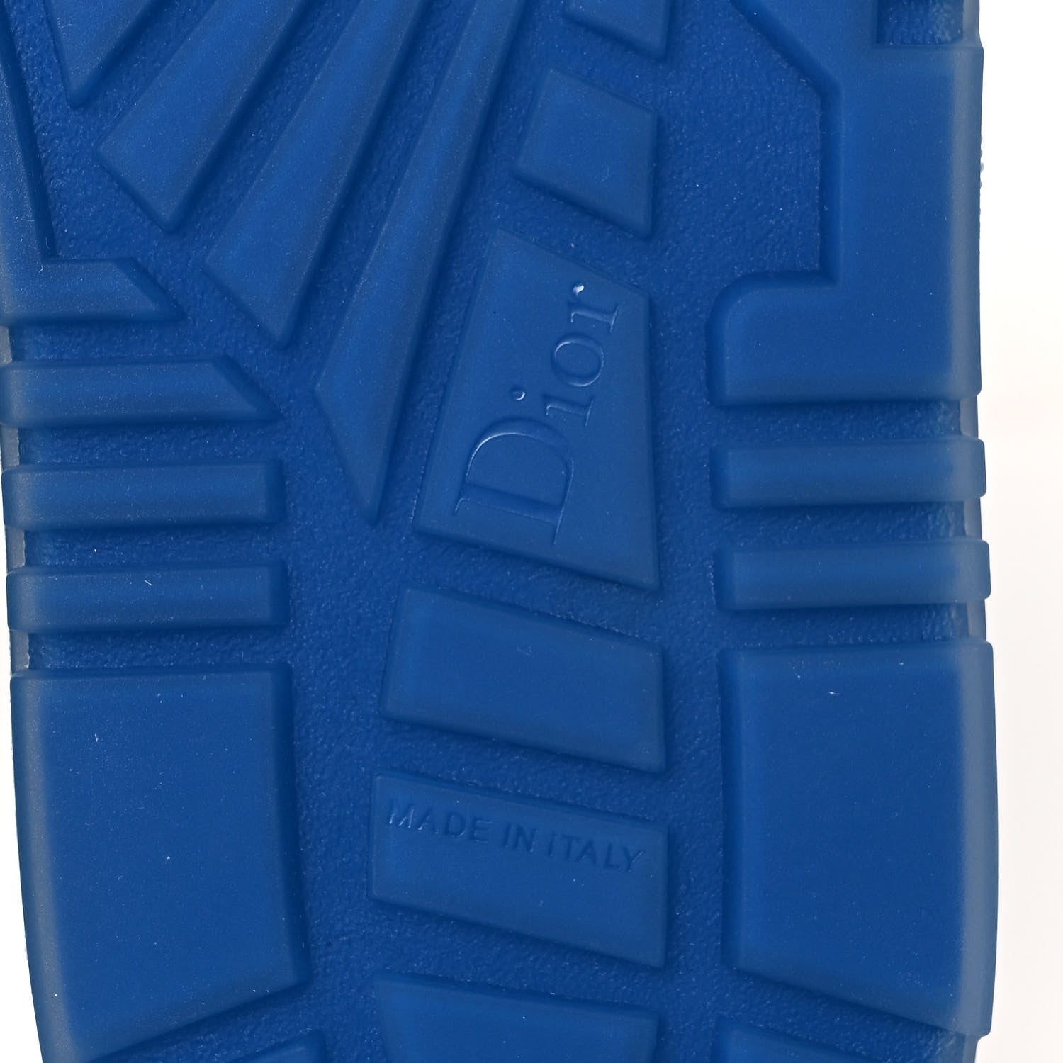 Christian Dior Calfskin Clear Rubber Dior-ID Platform Sneakers 38 White Deep Blue 6 of 7