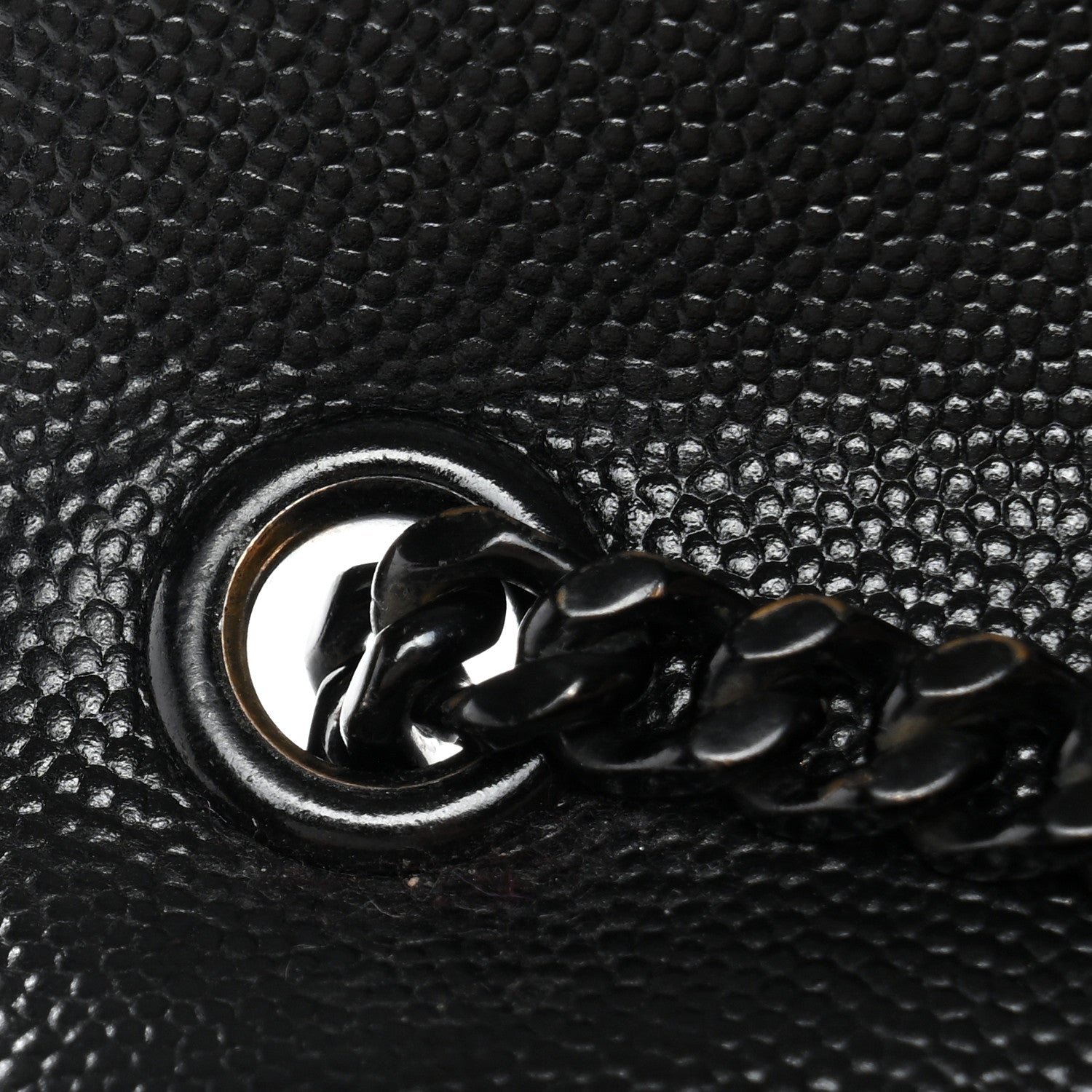 Saint Laurent Grain De Poudre Medium Classic Monogram Monochrome Kate Satchel Black 14 of 16