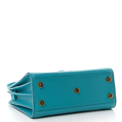 Saint Laurent Calfskin Nano Sac De Jour Turquoise 3 of 16