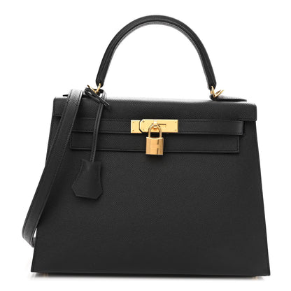 Hermes Epsom Kelly Sellier 28 Black 1 of 10