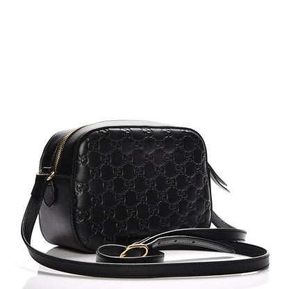 Gucci Guccissima Signature Small Camera Bag Black 3 of 7