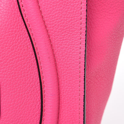Celine Drummed Calfskin Mini Luggage Fluo Pink 26 of 26