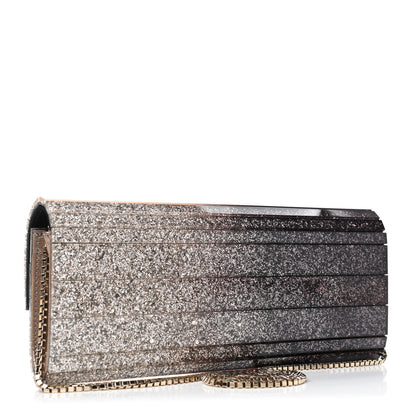 Jimmy Choo Acrylic Glitter Sweetie Clutch Black Champagne 2 of 4