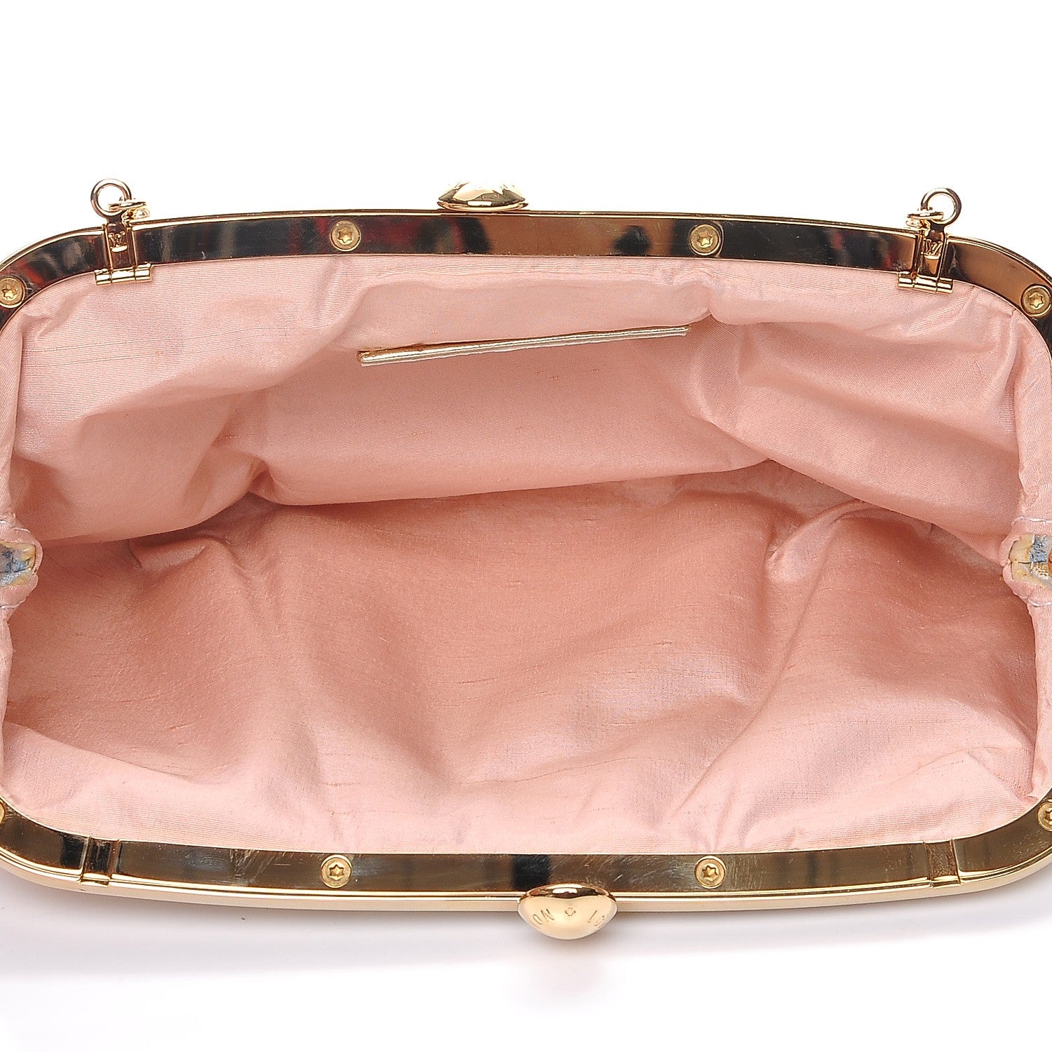 Louis Vuitton Satin Monogram Multicolor Aumoniere Clutch White 6 of 11
