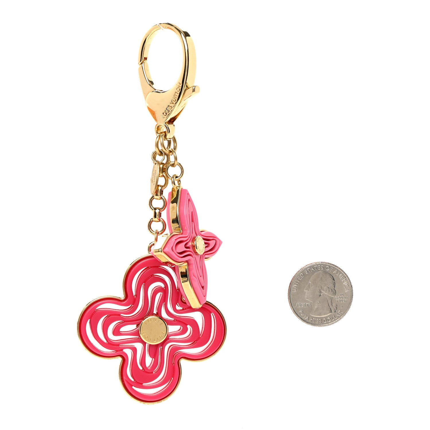 Louis Vuitton Resin Naif Bag Charm Pink 2 of 4