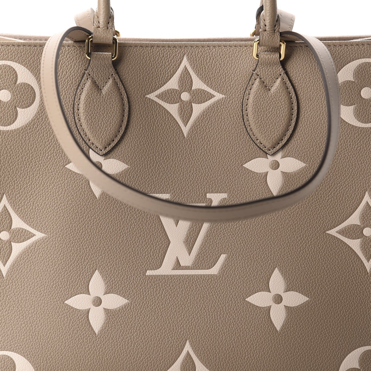 Louis Vuitton Empreinte Monogram Giant Onthego MM Tourterelle Creme 10 of 10