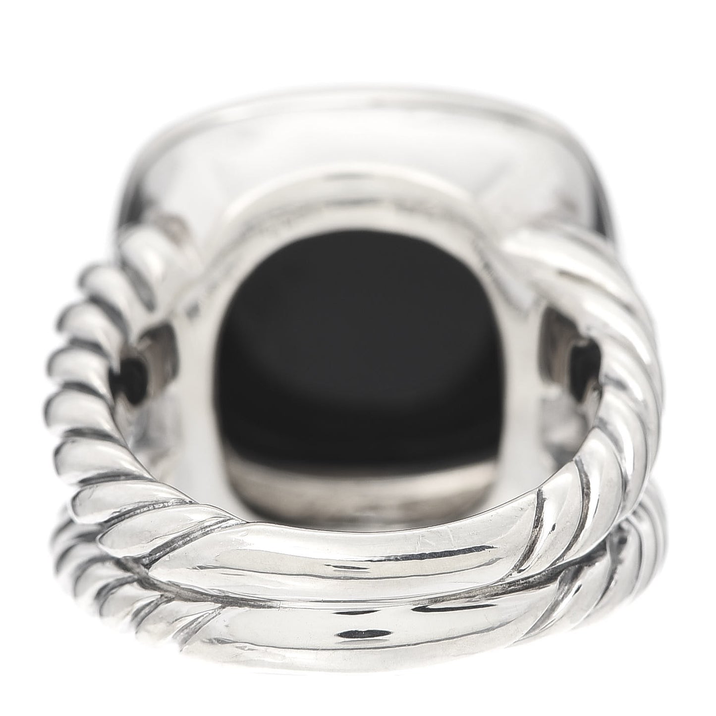 Sterling Silver Black Onyx 14mm Albion Ring 52 6