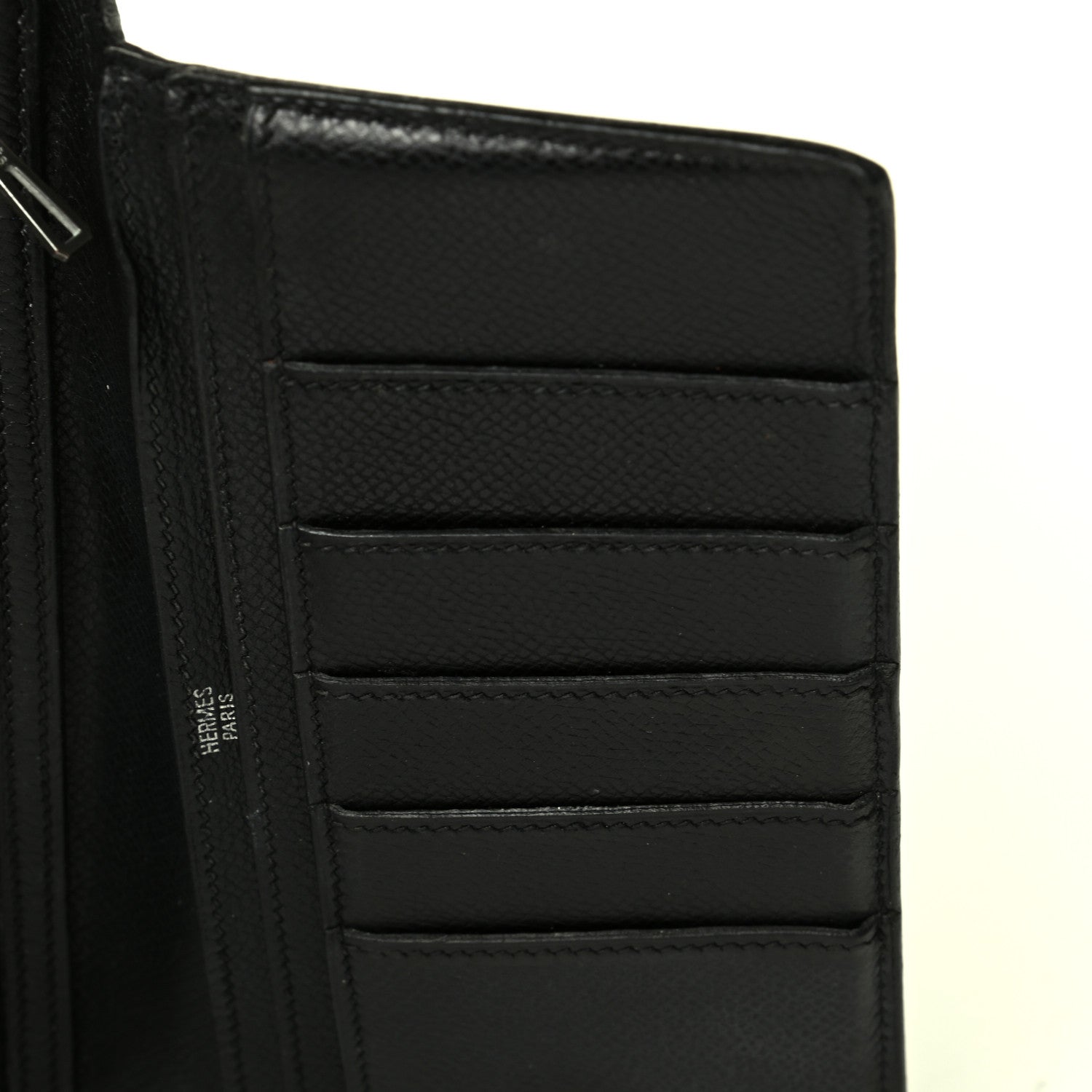 Hermes Epsom Bearn Gusset Wallet Black 8 of 8