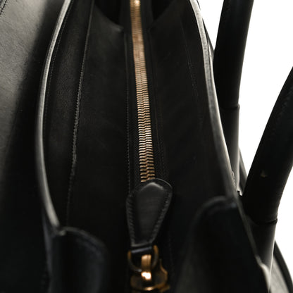 Celine Calfskin Astrakhan Embossed Mini Luggage Black 21 of 22