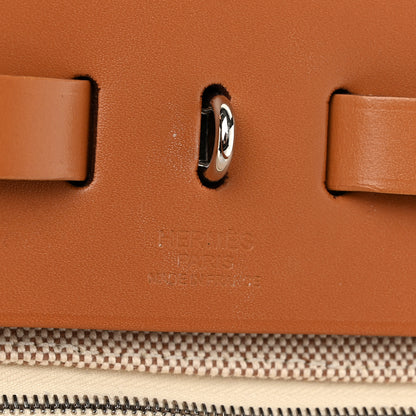 Hermes Vache Hunter Calfskin Criss Viking Herbag Zip Retourne 39 MM Ecru Beige Naturel 7 of 11