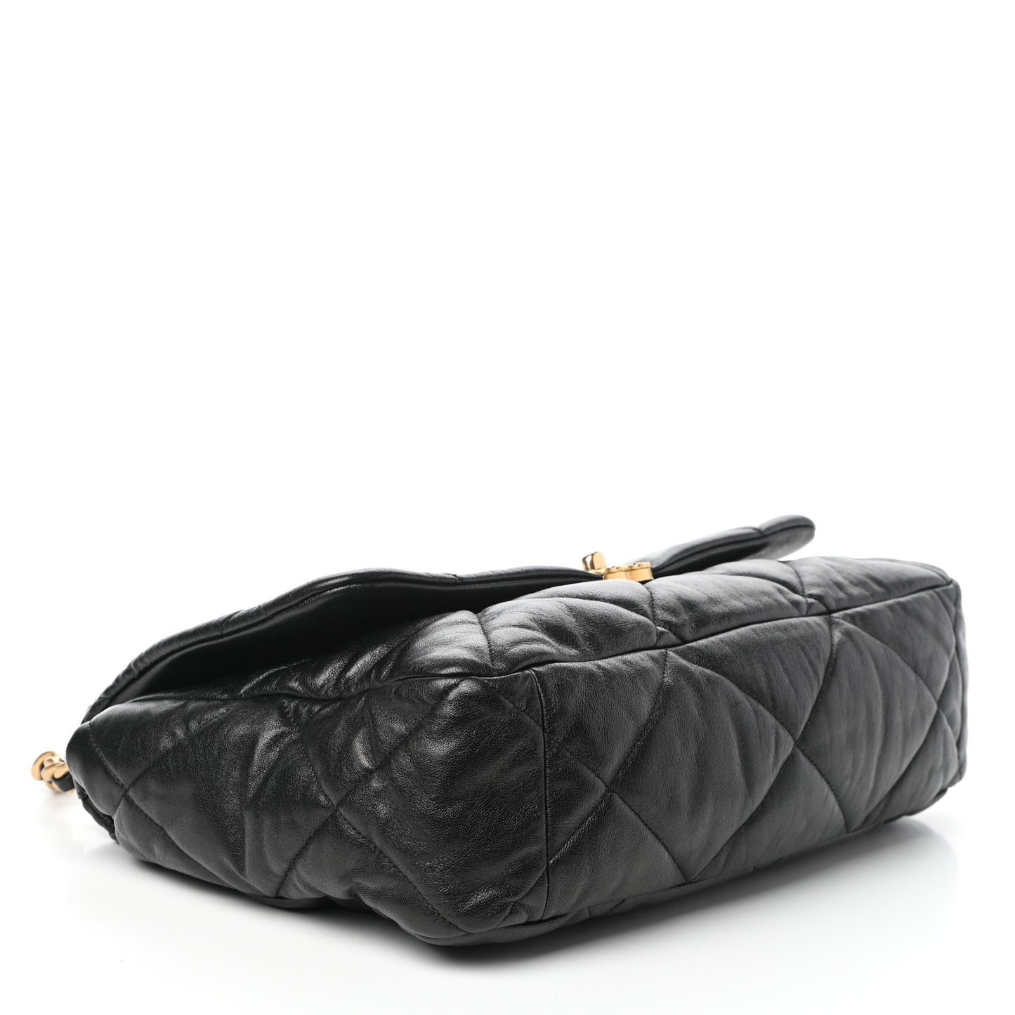 Lambskin Quilted Maxi Chanel 19 Flap Black