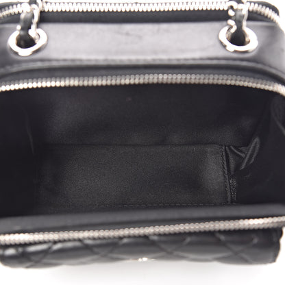 Chanel Lambskin Quilted Small Pocket Box Camera Case Black 5 of 11