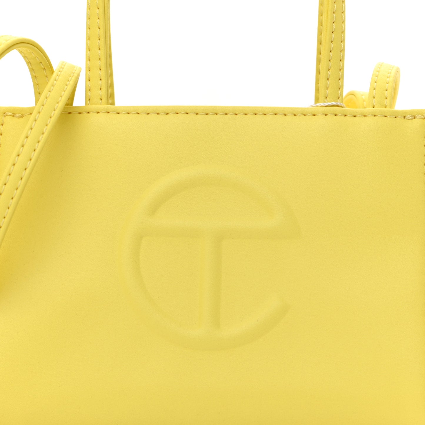 Vegan Leather Small Shopping Bag Margarine