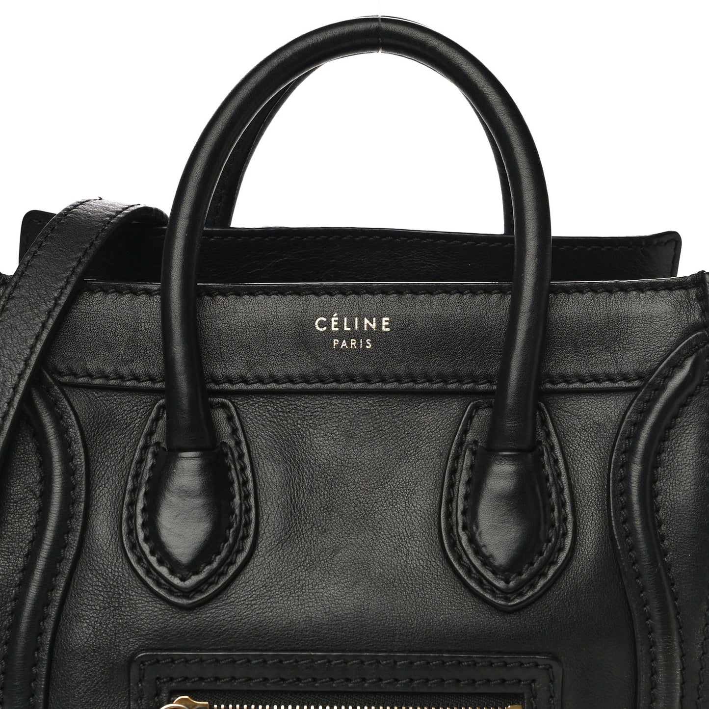 Smooth Calfskin Nano Luggage Black