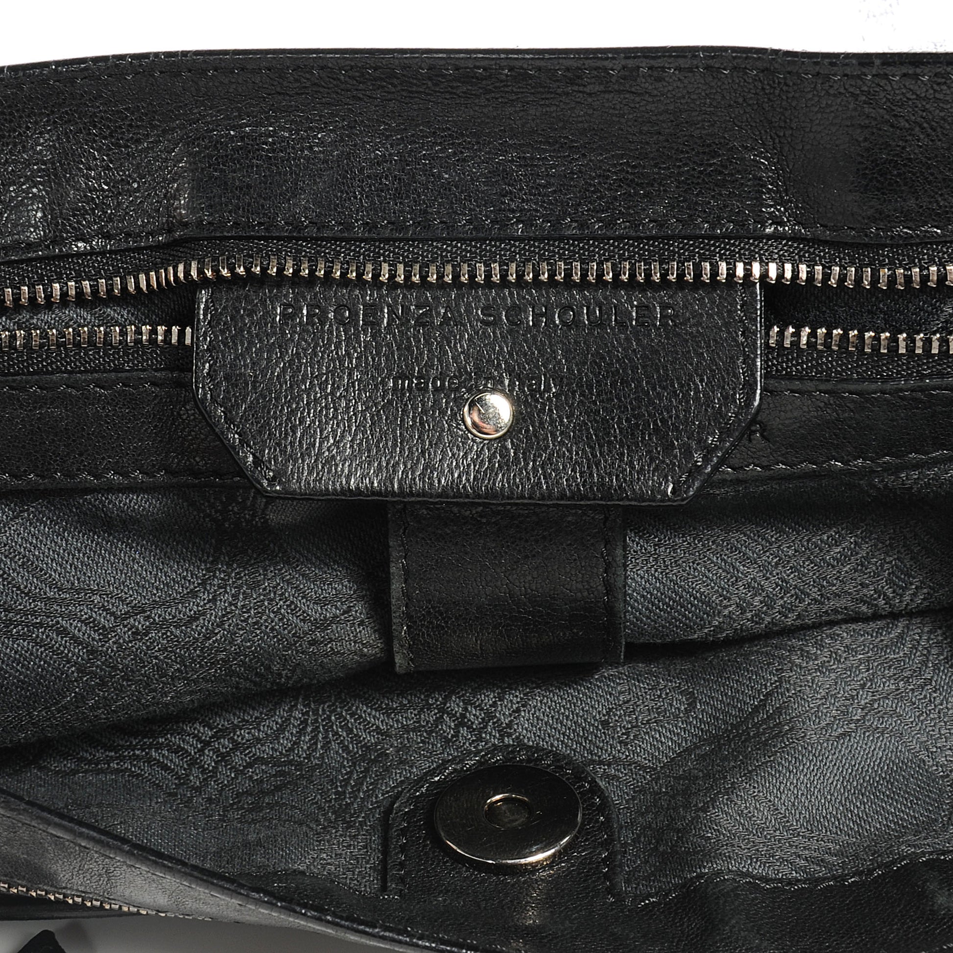 Proenza Schouler Lambskin PS1 Medium Satchel Black 7 of 8