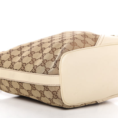 Gucci Monogram Medium New Britt Hobo Off White 8 of 10