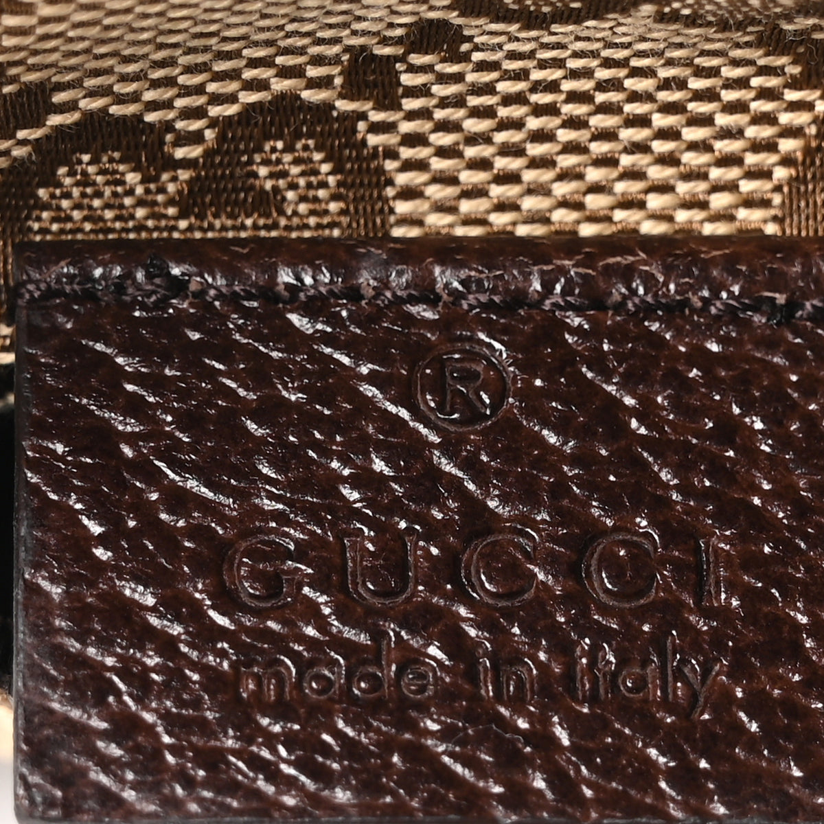 Gucci Monogram Web Belt Bag Dark Brown 6 of 10