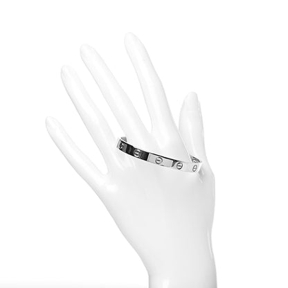 Cartier 18K White Gold LOVE Bracelet 17 2 of 6