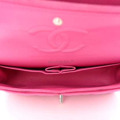 Chanel Iridescent Caviar Quilted Medium Double Flap Pink 5 of 15