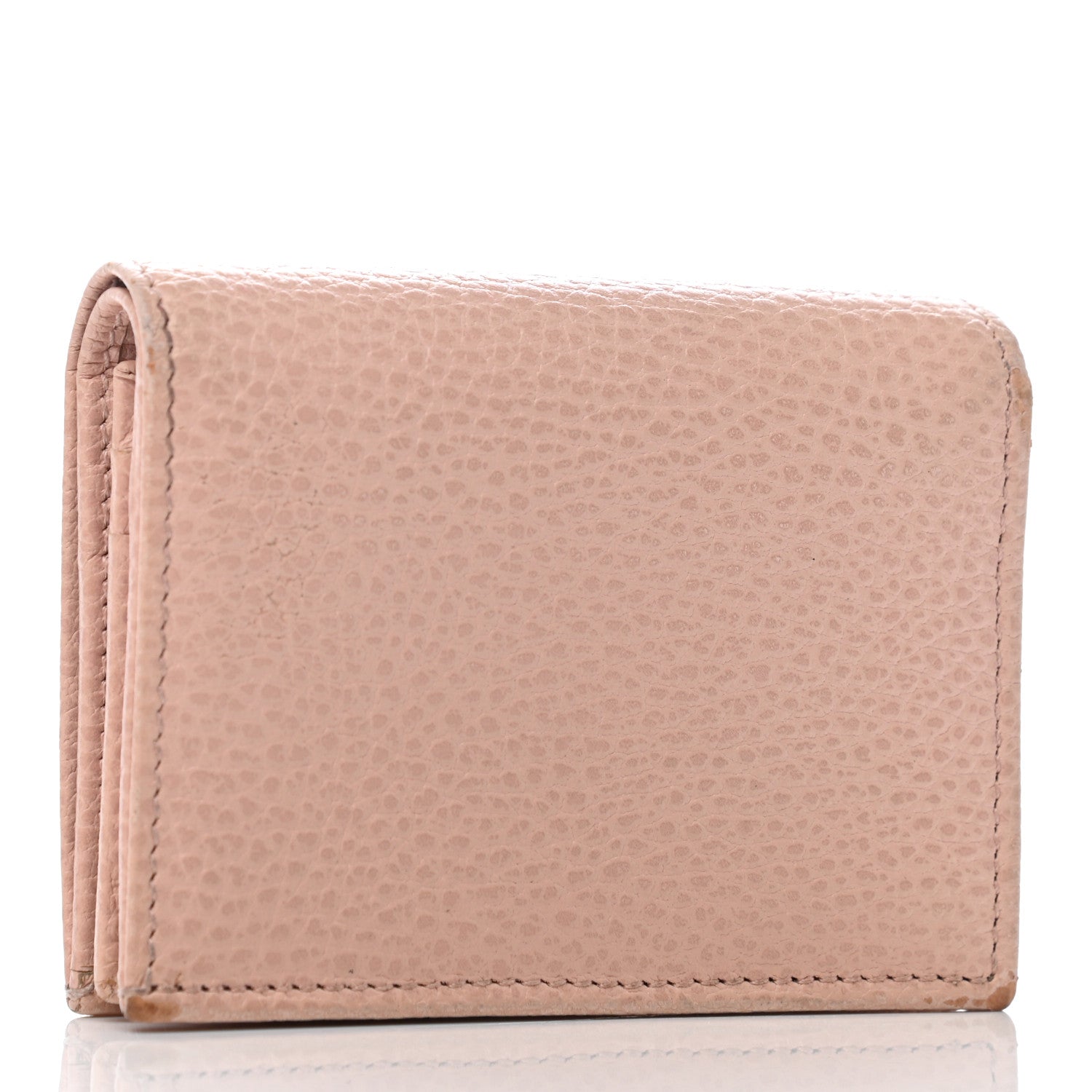 Gucci Dollar Calfskin GG Marmont Card Case Perfect Pink 3 of 7