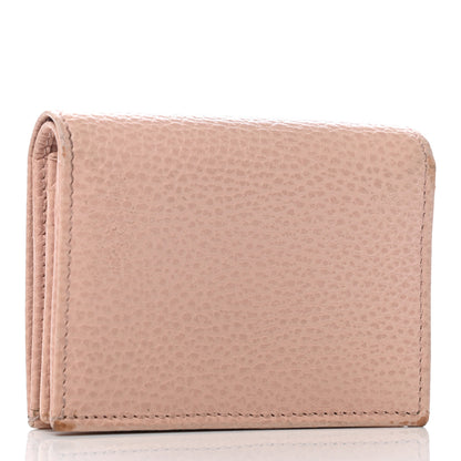 Gucci Dollar Calfskin GG Marmont Card Case Perfect Pink 3 of 7