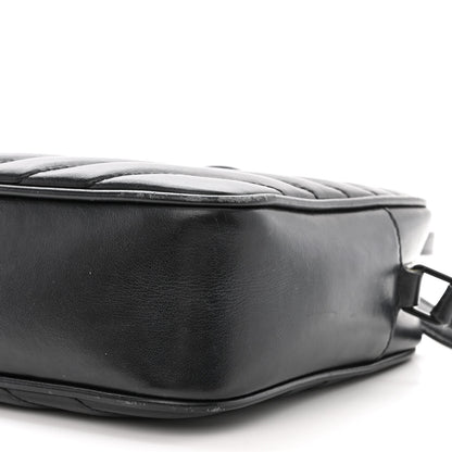Saint Laurent Calfskin Matelasse Monogram Monochrome Lou Camera Bag Black 12 of 18