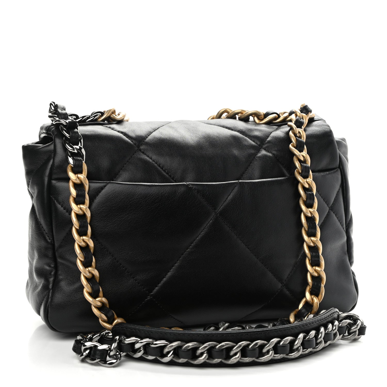 Chanel Lambskin Quilted Medium Chanel 19 Flap Black 3 of 10