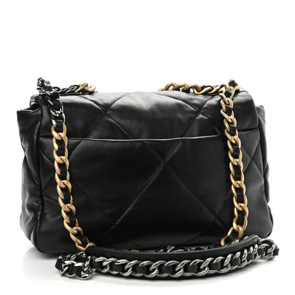 Chanel Lambskin Quilted Medium Chanel 19 Flap Black 3 of 10