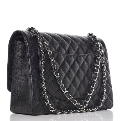 Chanel Caviar Quilted Maxi Double Flap Black 3 of 14