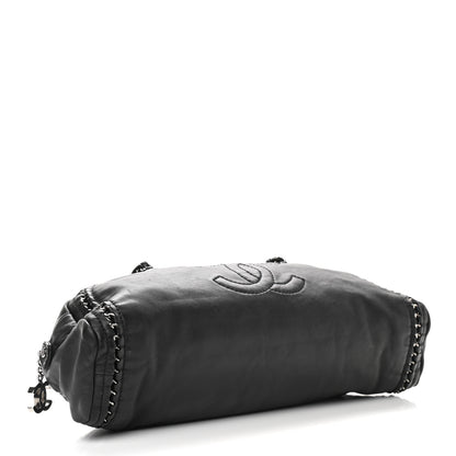 Chanel Smooth Calfskin Luxe Ligne Petit Bowler Black 3 of 10