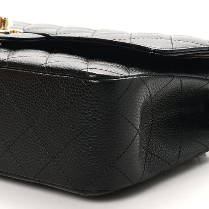 Chanel Caviar Quilted Medium Double Flap Black 10 of 11
