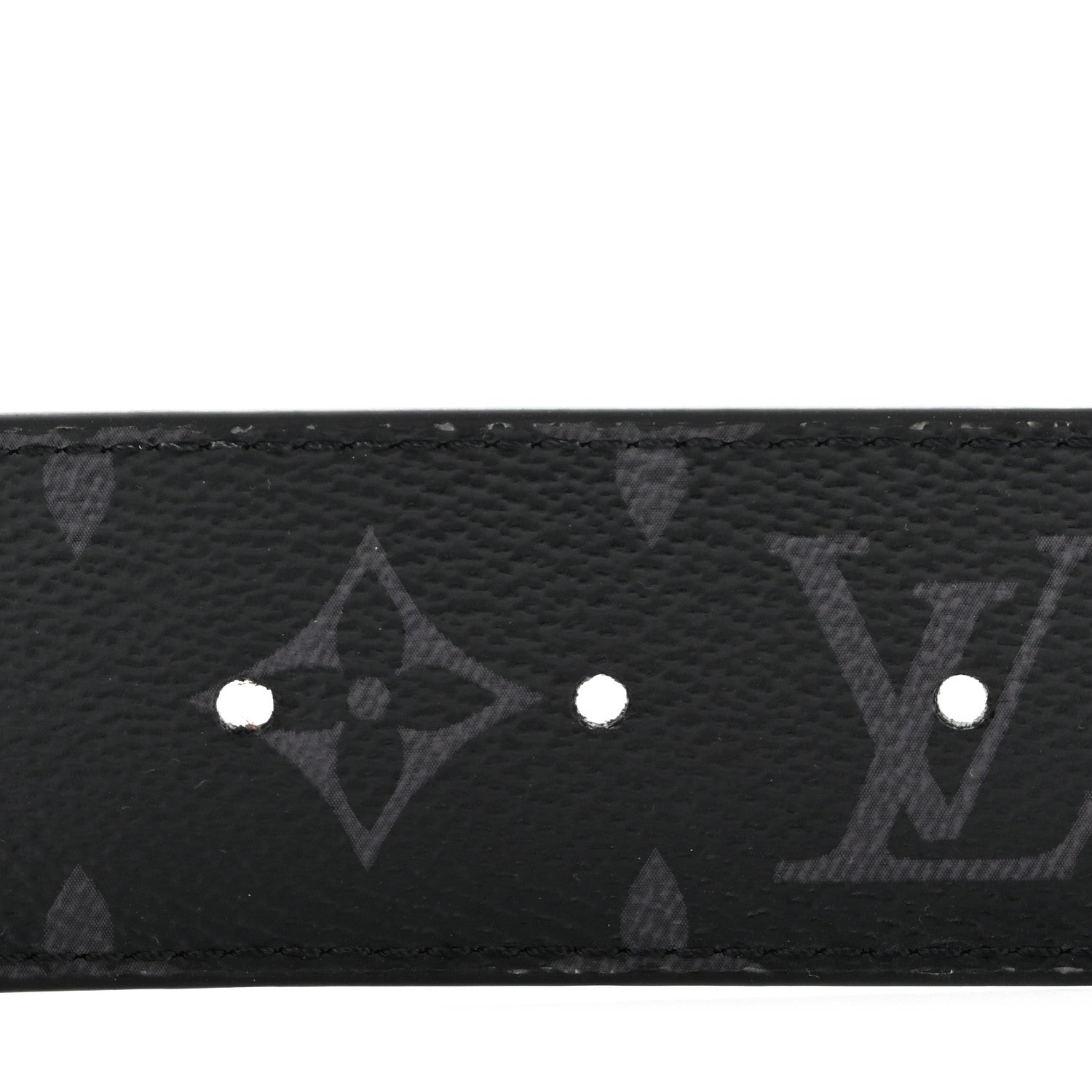 Louis Vuitton Monogram Eclipse Taigarama 40mm LV Initiales Reversible Belt 95 38 Black 5 of 9