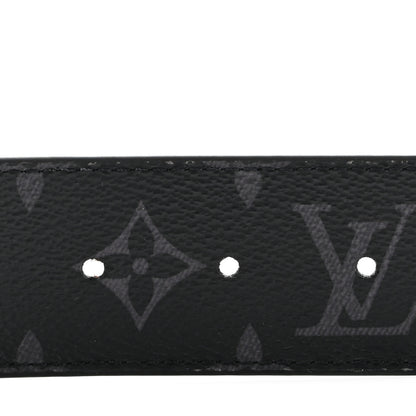 Louis Vuitton Monogram Eclipse Taigarama 40mm LV Initiales Reversible Belt 95 38 Black 5 of 9